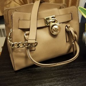 Michael Kors Tan Leather Handle Bag
